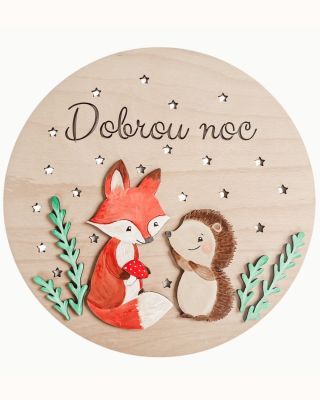 ✨ Kouzelná atmosféra na dobrou noc! ✨ Dřevěná dětská LED lampička s ručně malovanými zvířátky rozsvítí každý pokojíček...