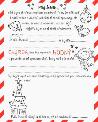 🎄✨ Dopis pro Ježíška ke stažení! ✨🎄Varianta pro kluky i holky🫶👧🧒 Letos jsme si pro vás a vaše děti připravili něco opravdu...